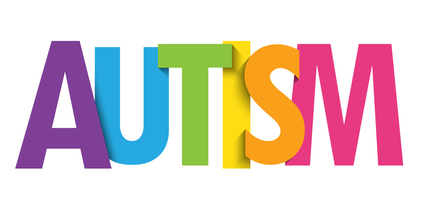 the word autism in colorful letters