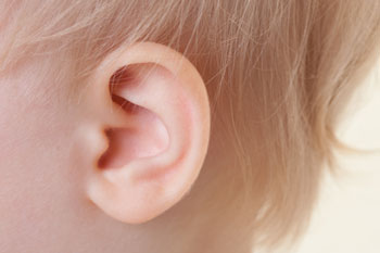 child's ear