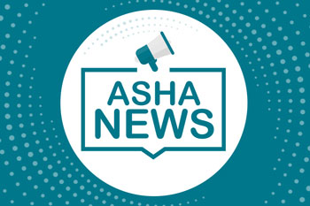 ASHA News logo in teal and white